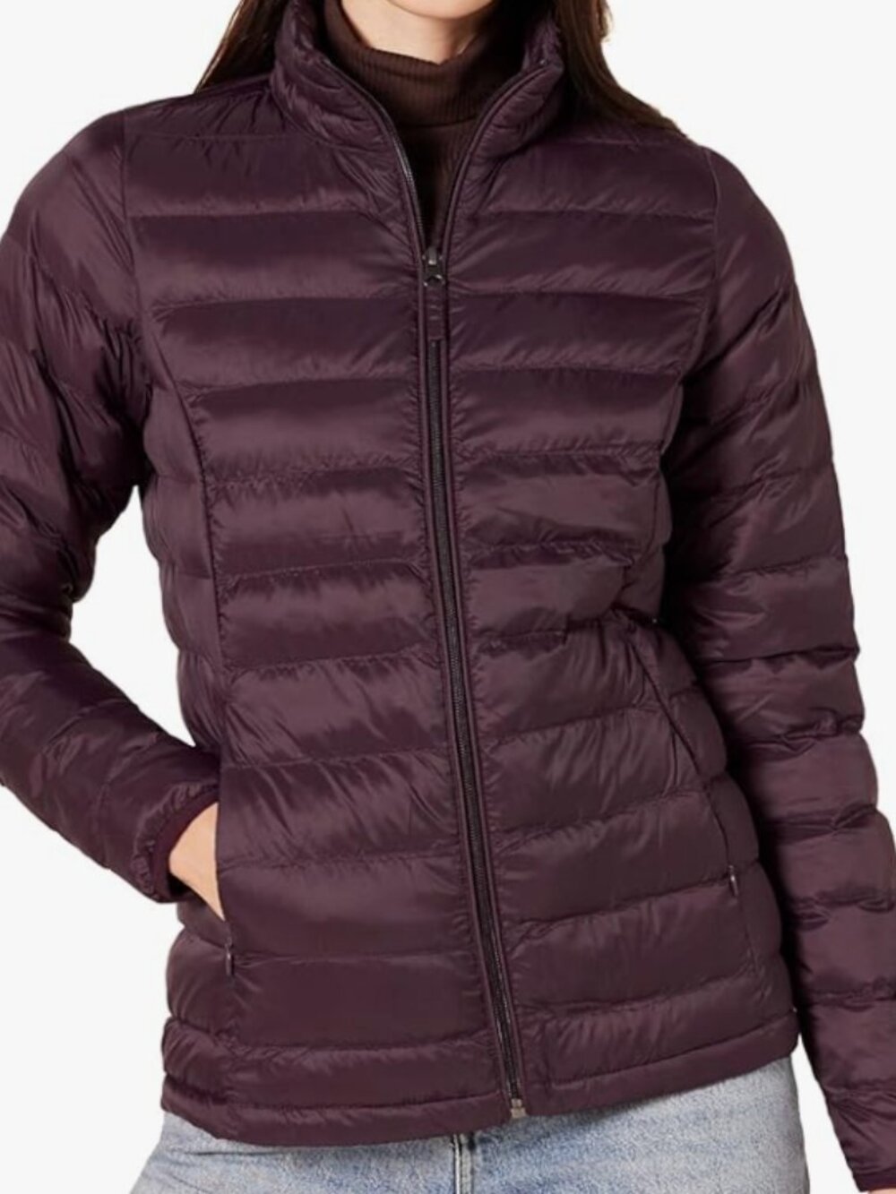 Women's Lightweight Long-Sleeve Water-Resistant Puffer Jacket